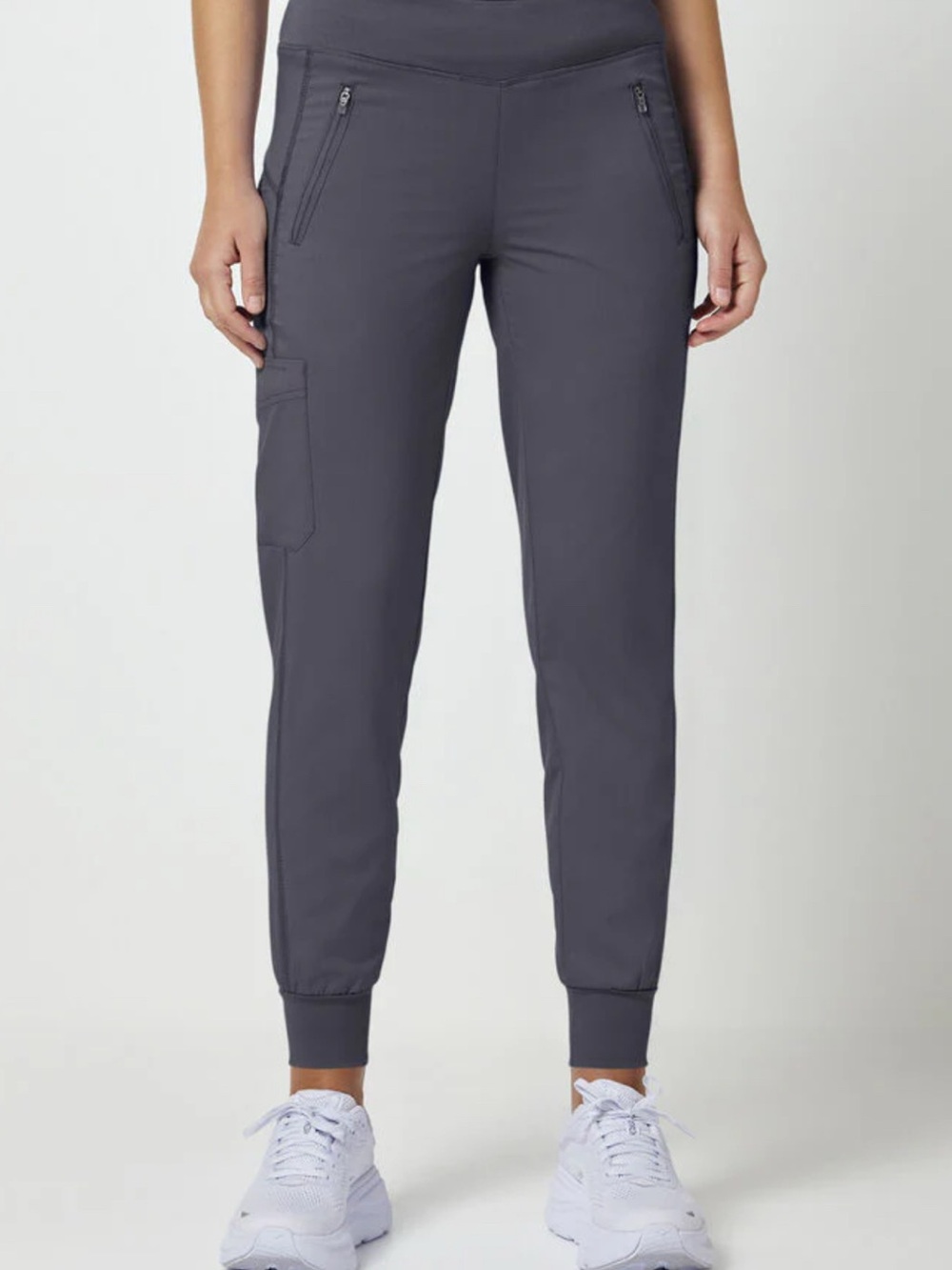 Purple Label Yoga Black Active Jogger Scrubs